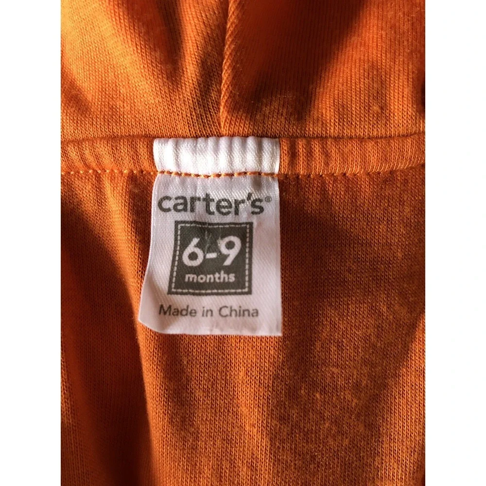 Carter's Tiger Costume 6-9 Months Orange 2 Piece Dress-ups Halloween - Picture 2 of 12